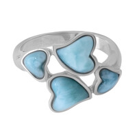 Larimar-Silberring