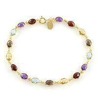 Edelstein-Silberarmband