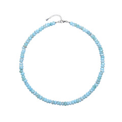 Larimar-Silberhalskette