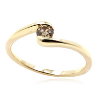 SI2 Argyle-Champagner-Brillant-Goldring