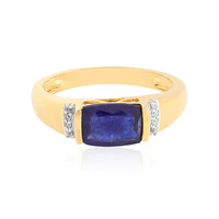 Blauer Madagaskar-Saphir-Silberring