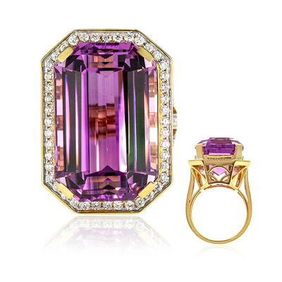Patroke-Kunzit-Goldring (AMAYANI)