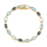 Topas-Silberarmband