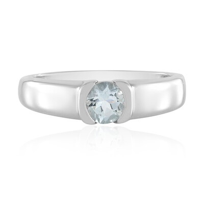 Brasilianischer Aquamarin-Silberring