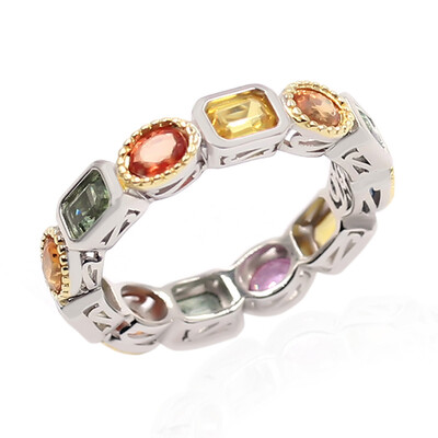 Saphir-Silberring (Dallas Prince Designs)