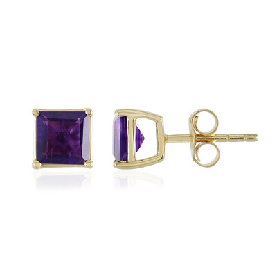 Sambia-Amethyst-Silberohrringe