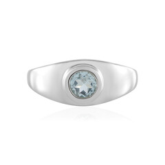 Brasilianischer Aquamarin-Silberring