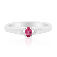 Pinkfarbener Spinell-Silberring