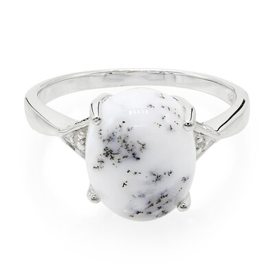 Dendriten-Achat-Silberring