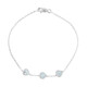 Himmelblauer Topas-Silberarmband