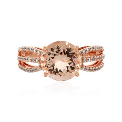 Pfirsich-Morganit-Goldring