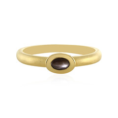 Schwarzer Stern-Saphir-Silberring