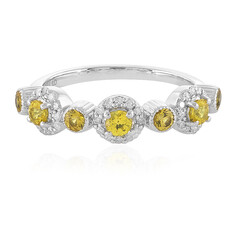 Gelber Saphir-Goldring