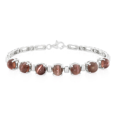 Skapolith-Katzenauge-Silberarmband