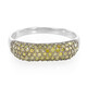 Fancy-Diamant-Silberring