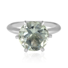 Grüner Amethyst-Silberring