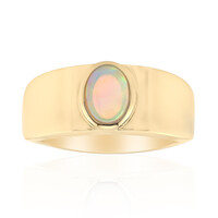 Lightning Ridge-Schwarzer Crystal-Opal-Goldring (Mark Tremonti)