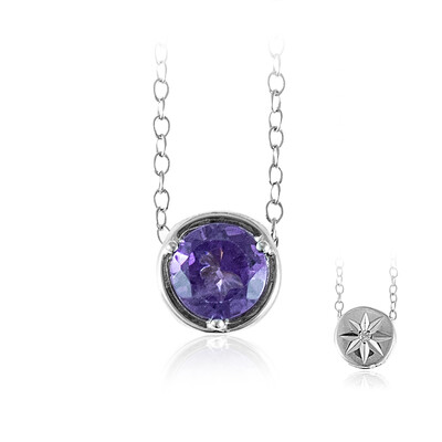 Sambia-Amethyst-Silbercollier