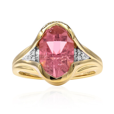 Kalifornischer Pinkfarbener Turmalin-Goldring (Amanda Adkins)