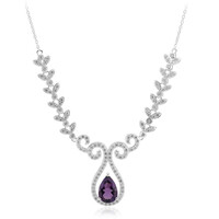 Sambia-Amethyst-Silbercollier