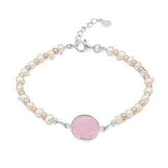 Rosenquarz-Silberarmband (TPC)