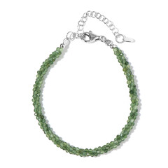 Serpentin-Silberarmband