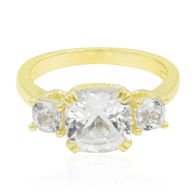 Weißer Kunzit-Goldring