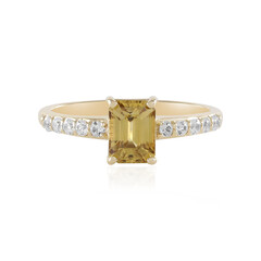 Gelber Zirkon-Goldring