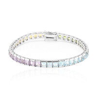 Edelstein-Silberarmband