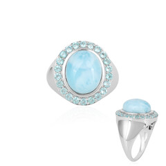 Larimar-Goldring (KM by Juwelo)
