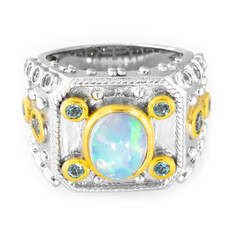 Welo-Opal-Silberring (Dallas Prince Designs)