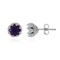 Sibirischer Amethyst-Silberohrringe (de Melo)