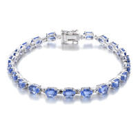 Farbwechsel-Fluorit-Silberarmband