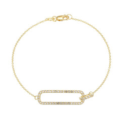 Weißer Topas-Silberarmband