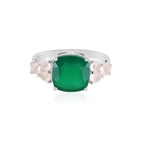 Grüner Onyx-Silberring