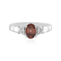 Champagner-Zirkon-Silberring
