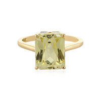 Kanariengelber Kunzit-Goldring