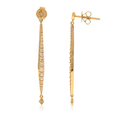 Lupenreiner (F) Brillant-Goldohrringe (LUCENT DIAMONDS)