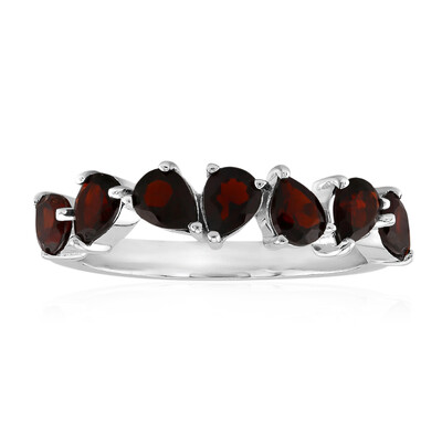 Granat-Silberring