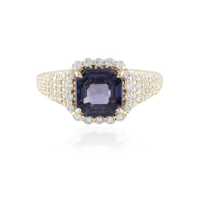 Cobaltblauer Luc Yen-Spinell-Goldring (AMAYANI)