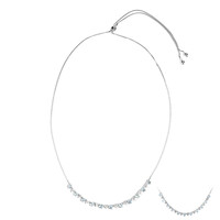 Himmelblauer Topas-Silbercollier