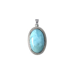 Larimar-Silberanhänger