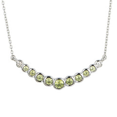 Peridot-Silbercollier