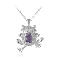 Bolivianischer Amethyst-Silberhalskette