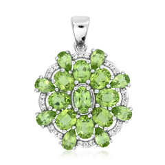 Peridot-Silberanhänger