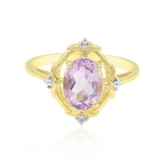 Lavendel-Amethyst-Silberring