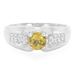 Champagner-Quarz-Herren-Silberring