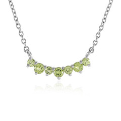 Peridot-Silbercollier