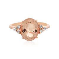 Pfirsich-Morganit-Goldring