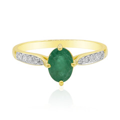 Sambia-Smaragd-Goldring (Adela Gold)
